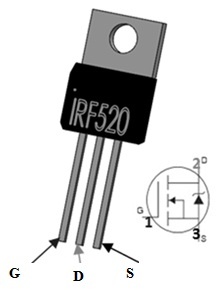 IRF520 MOSFET引脚配置